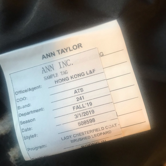 FREE matching 😎 w/ Ann Taylor Leopard Coat - Picture 3 of 6